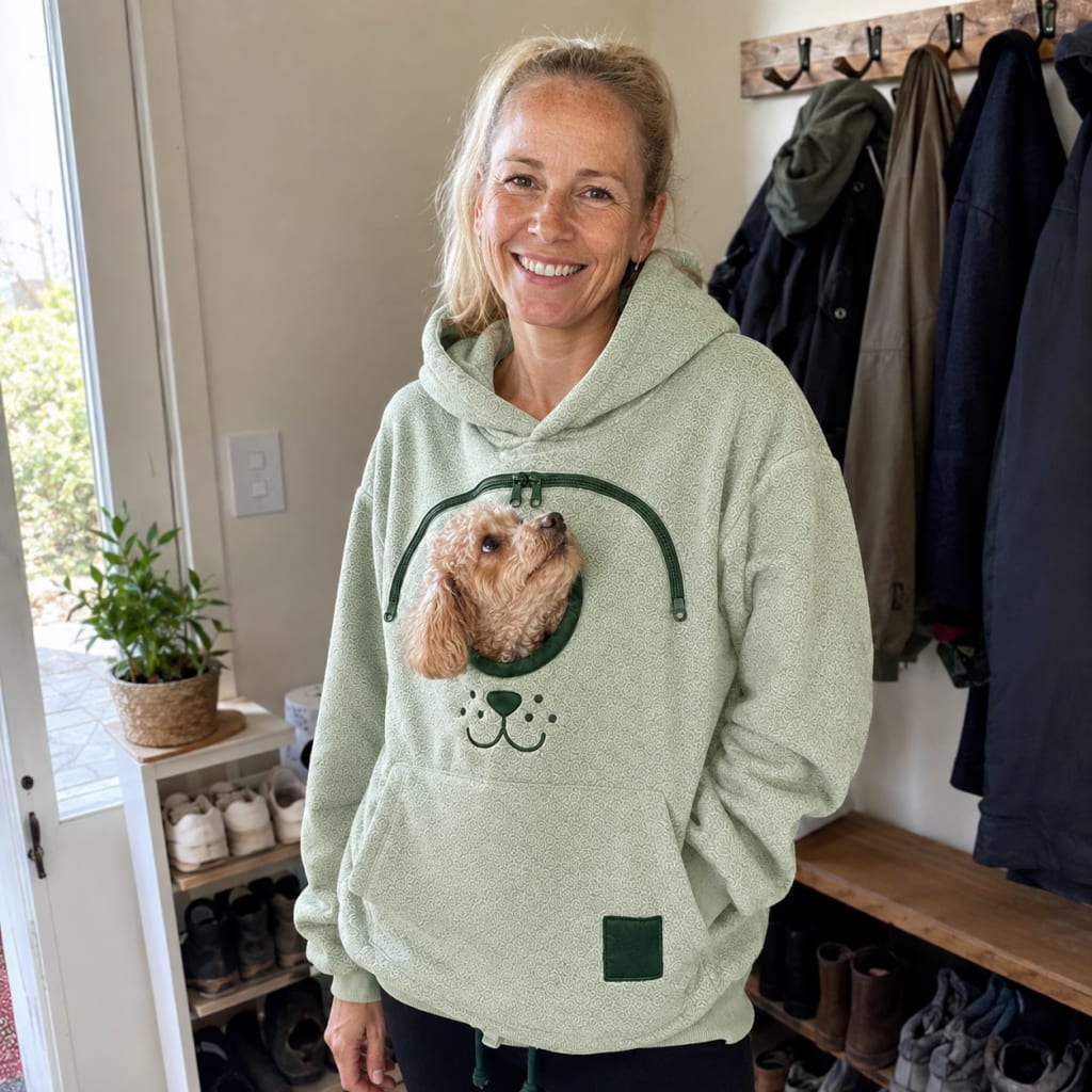 Cozy Hands-Free Pet Bonding Hoodie