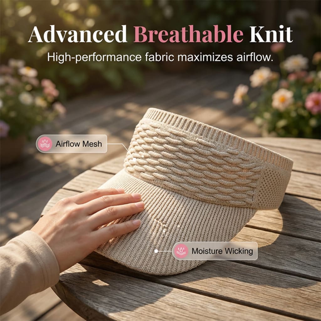 Women's BreathableSun Visor Hat