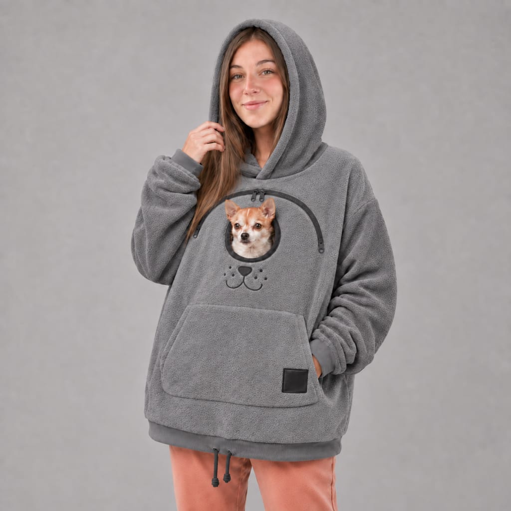Cozy Hands-Free Pet Bonding Hoodie