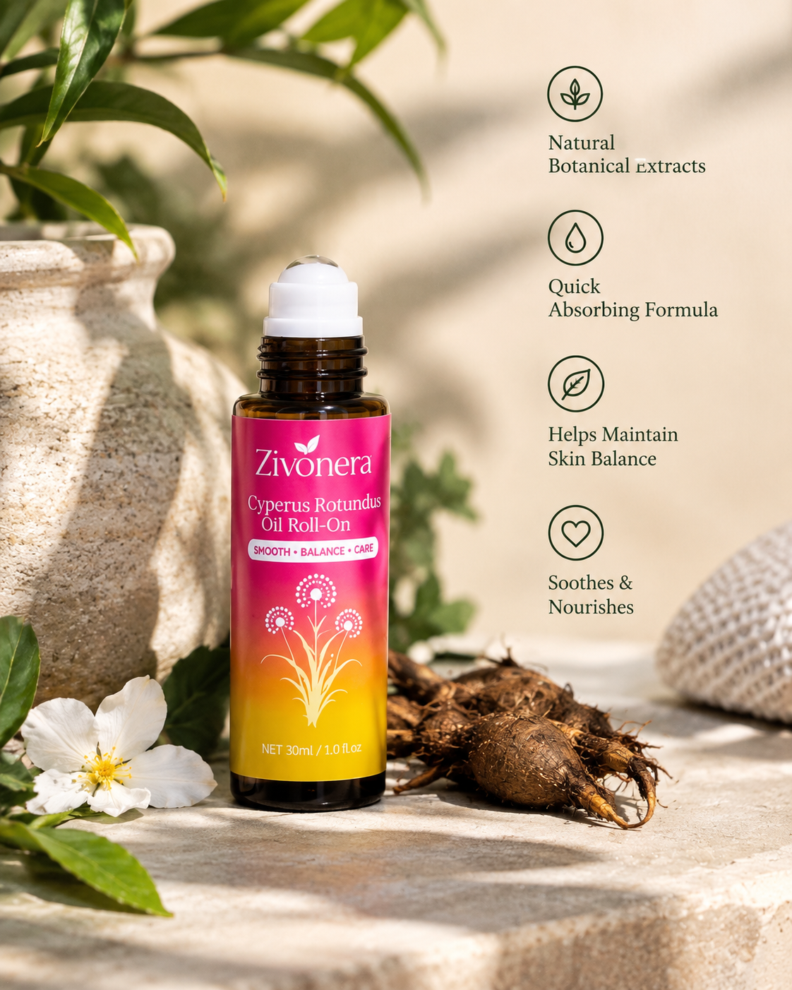Zivonera™ Cyperus Rotundus Oil Roll-On