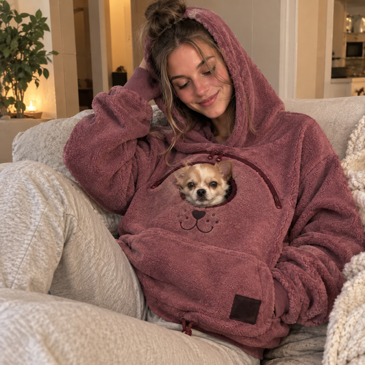 Cozy Hands-Free Pet Bonding Hoodie